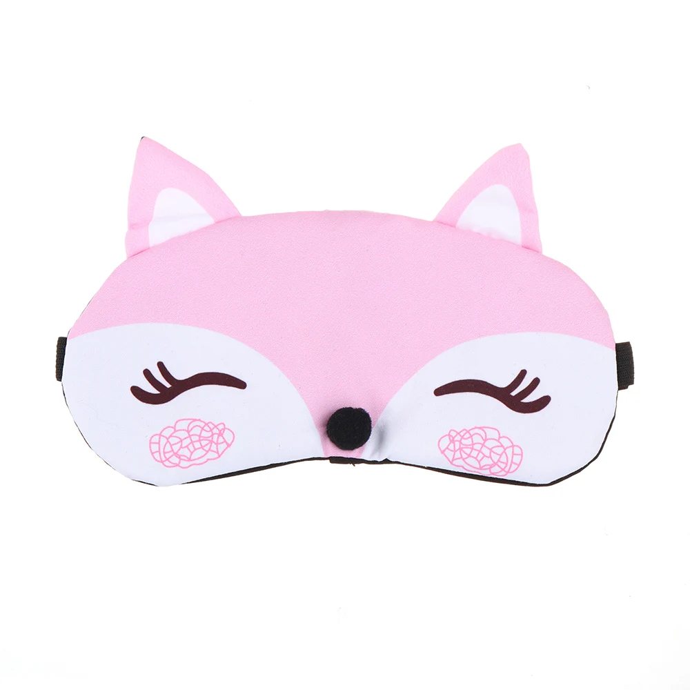 Симпатичная натуральная маска для сна глаз Накладка затеняющая накладка на