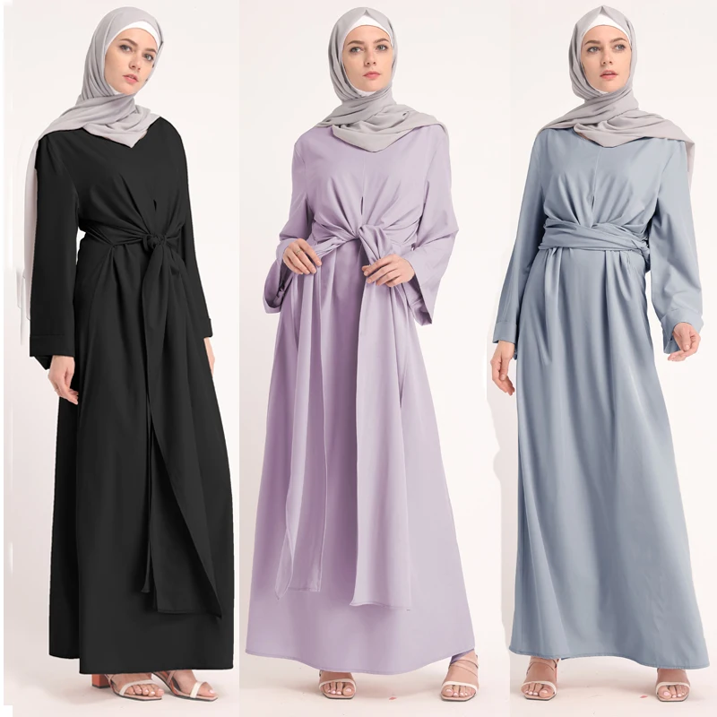 Кафтан абайя мусульманское платье Дубай, Турция Рамадан кафтан Marocain Vestidos бандажные платья Хиджаб турецкий Elbise Исламская одежда