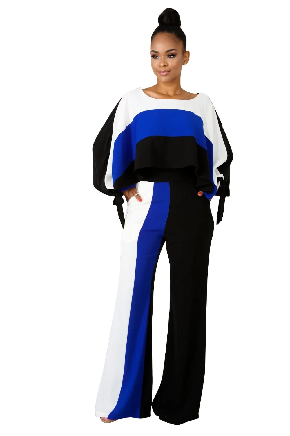 2018 зимний комбинезон в полоску с бантом осенний свитер + штаны спортивный костюм