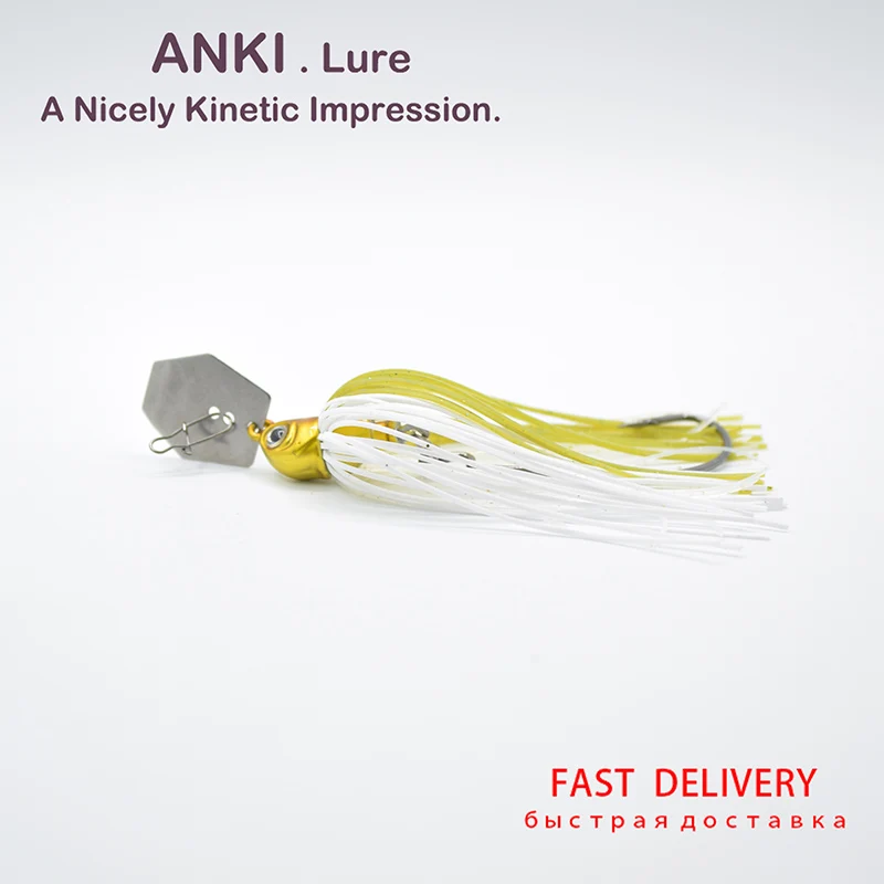 ANKI 6 шт./лот Спиннер с свинцовой головкой Buzzi приманка болтовня рыболовная 3/8 унций