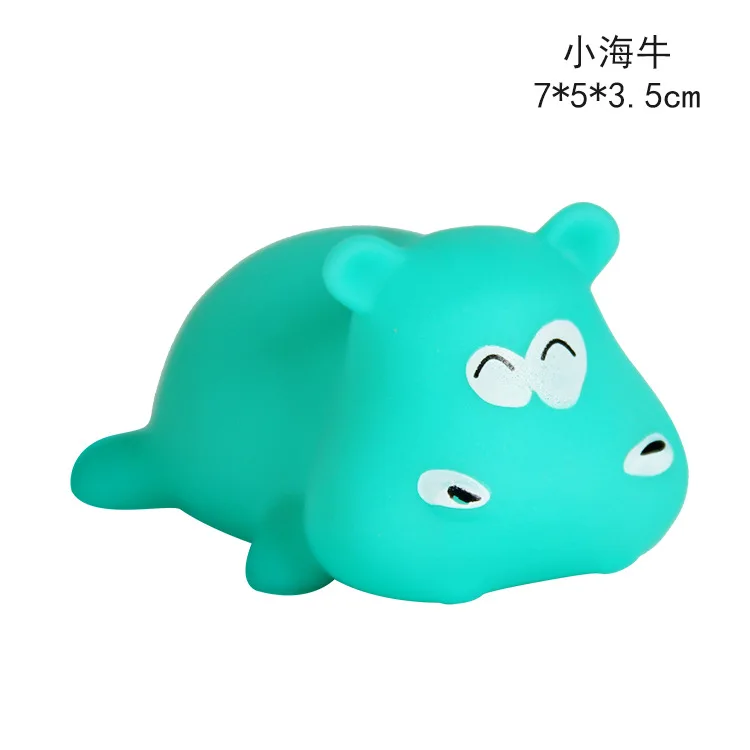 Детская игрушка для купания в ванной комнате силиконовая маленькая Желтая утка