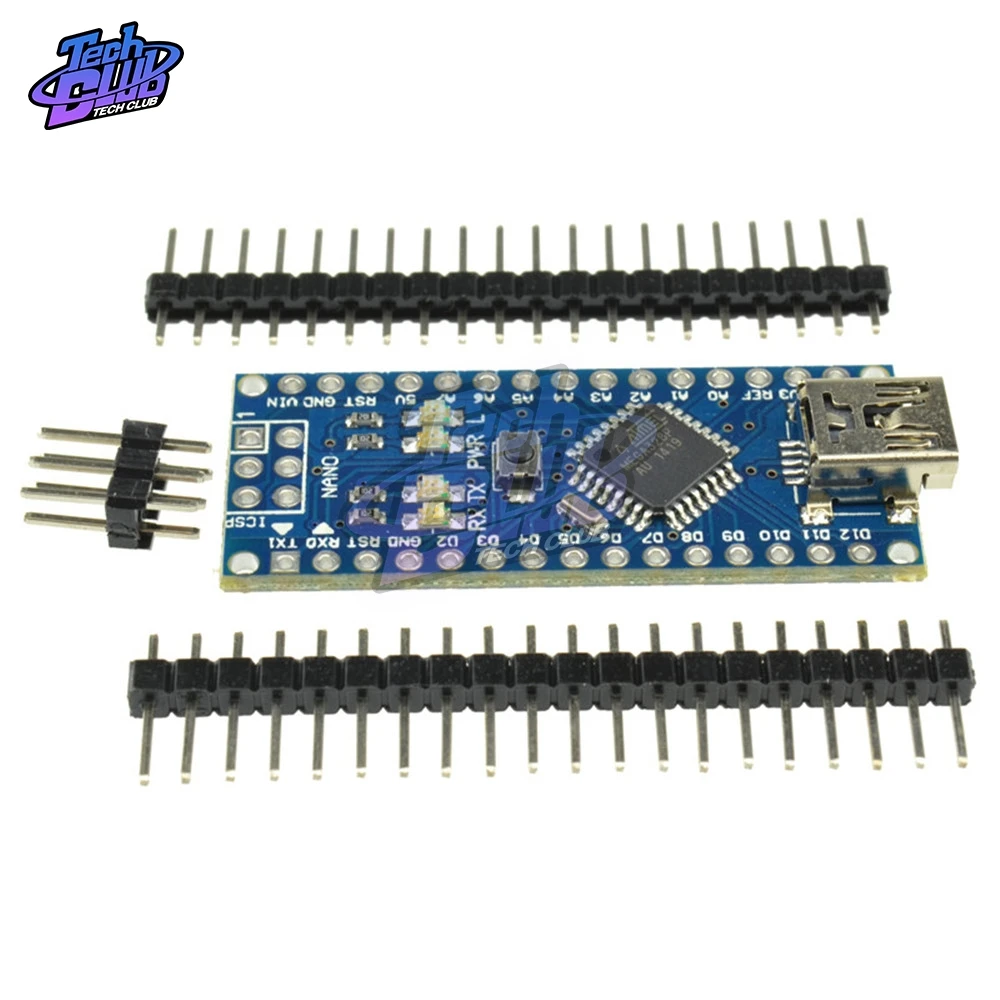 NANO 3 0 ATMEGA328P MU контроллер совместим с для Arduino CH340 круглый USB кабель Ninguna V3.0 NANO|Детали