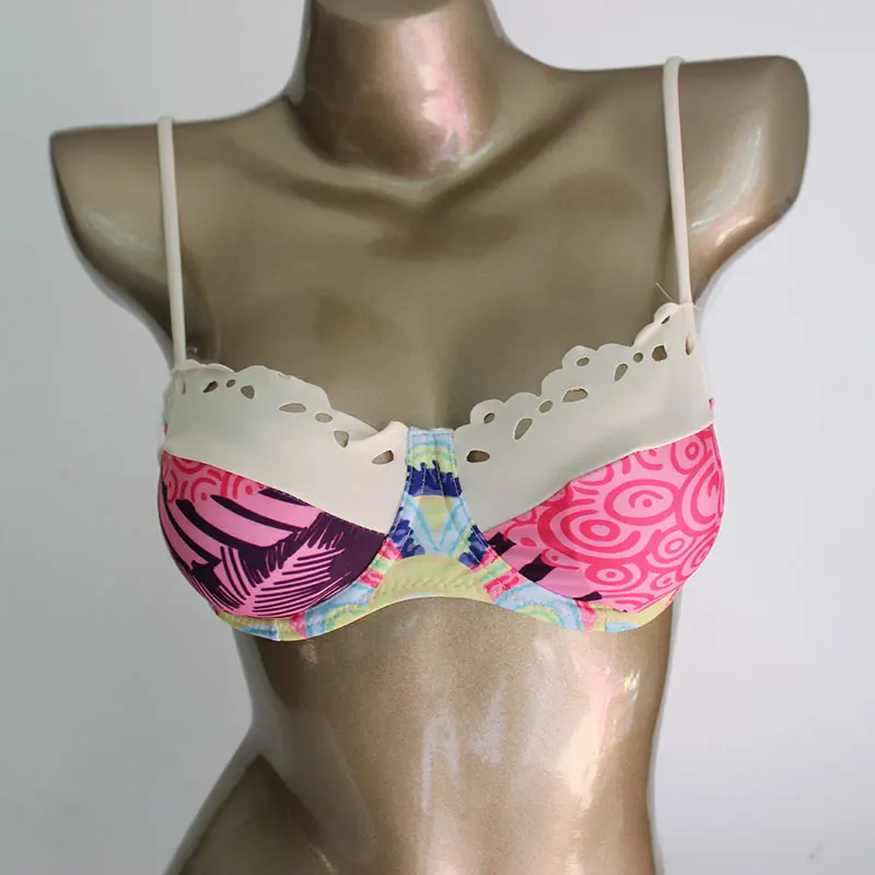 Летний стиль треугольный сексуальный комплект бикини с принтом женский