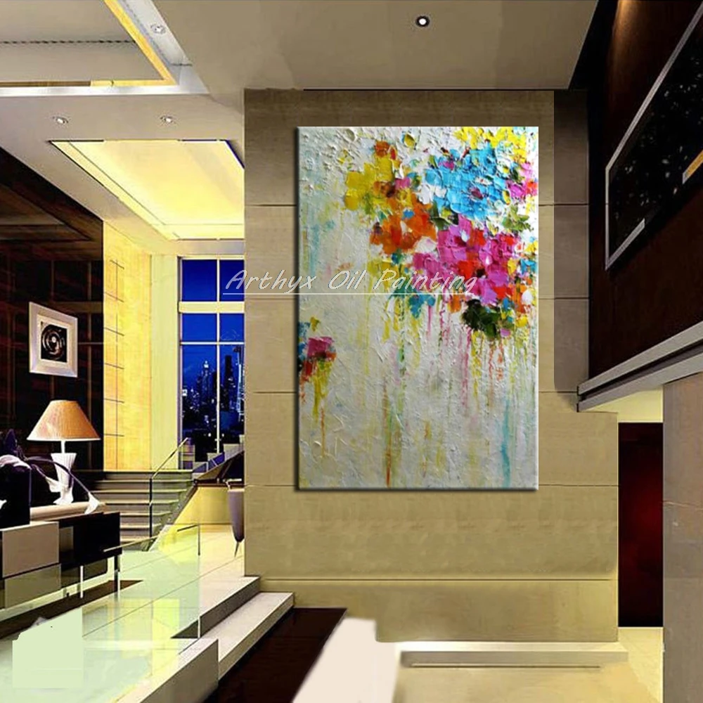 Картины Arthyx расписанные вручную раньше на холсте современные настенные картины