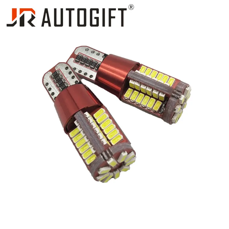 100 шт. T10 Canbus 12V 24VLed Dome Turn Reverse License Plate Lights No Error 3014 194 57SMD Clearance led light Lamp Super