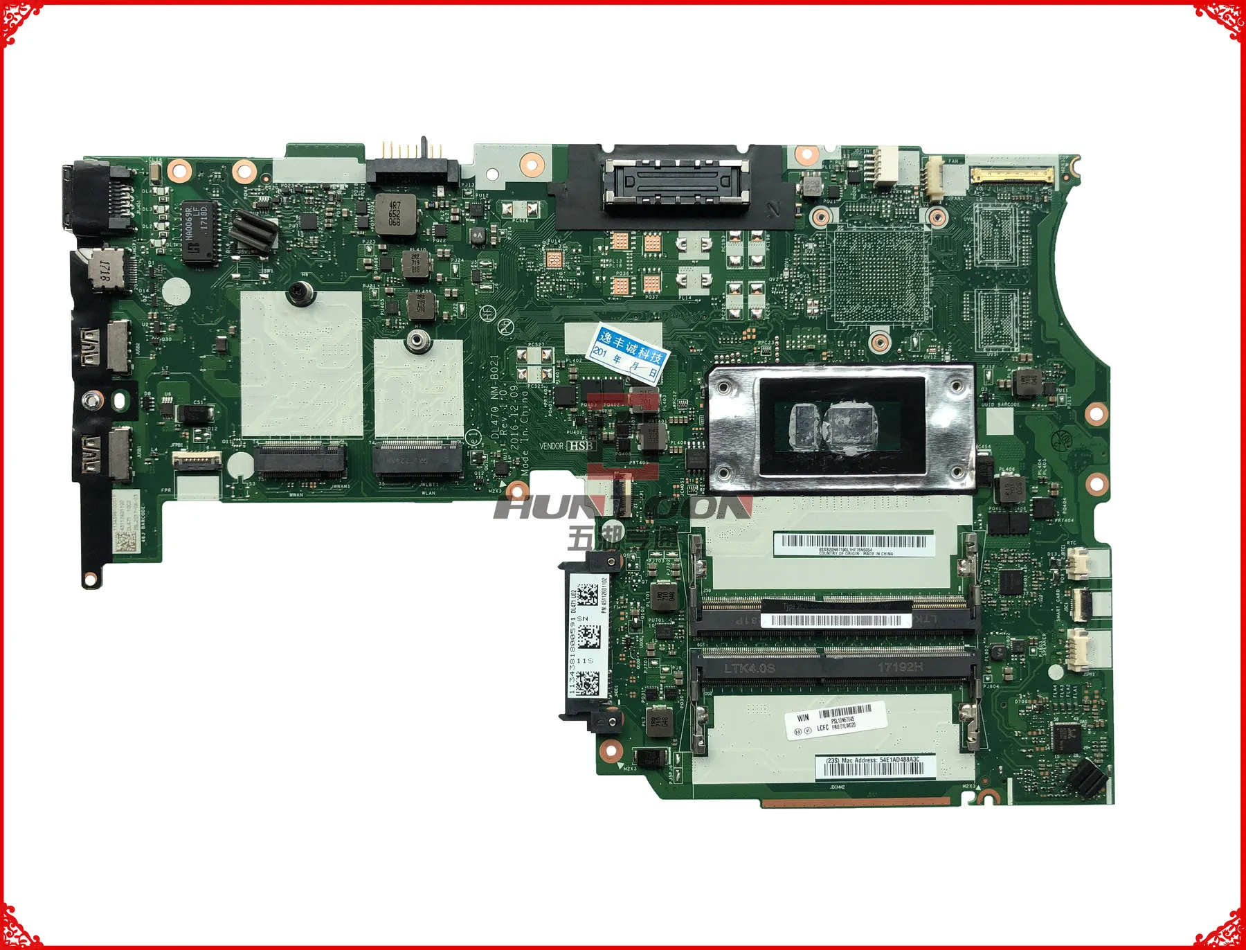 Отличный DL470 NM-B021 для lenovo Thinkpad L470 Материнская плата ноутбука FRU: 01LW020 I5-6300U DDR3 полностью протестирована