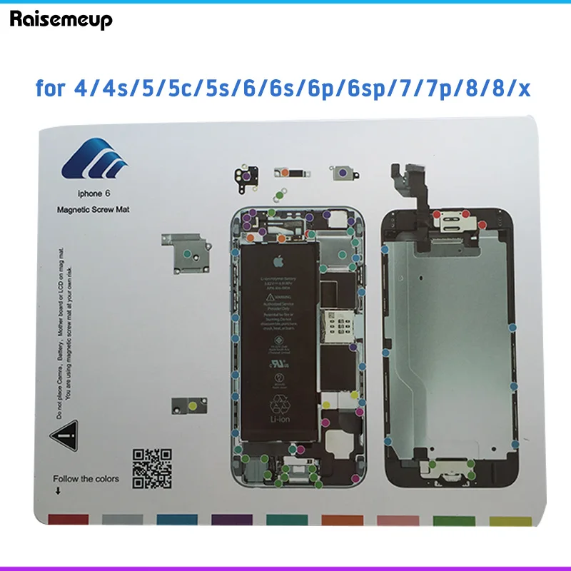 Магнитный винтовой Коврик для iPhone 4 5 6 6s plus профессиональная направляющая панель