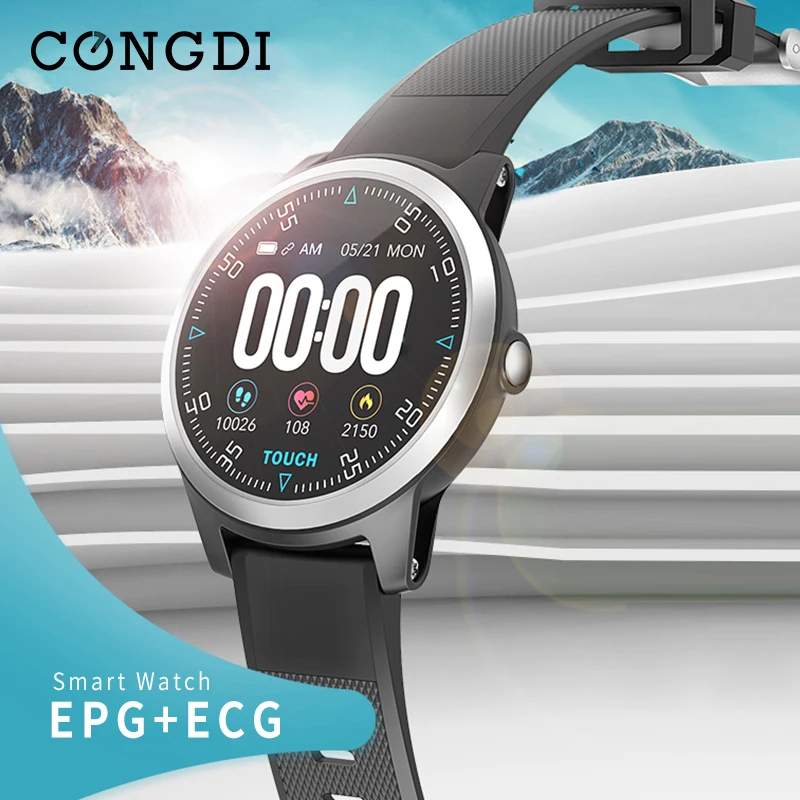 Смарт часы Congdi E101 2019 с пульсометром и тонометром Bluetooth умные фитнес