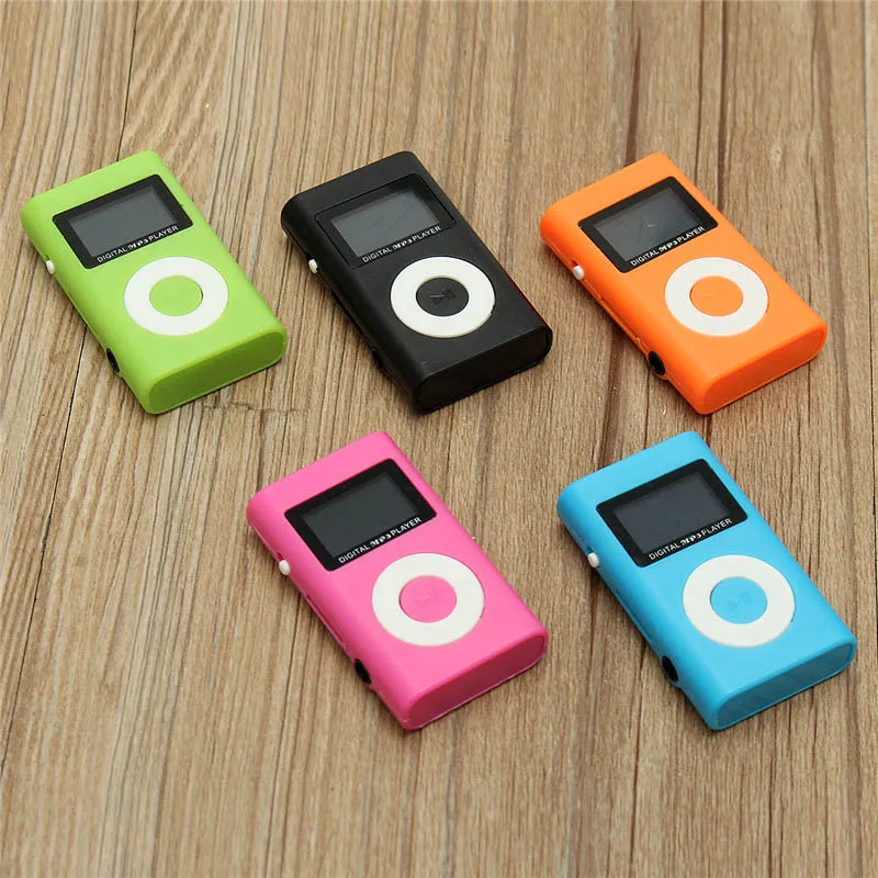 LEORY Мини Портативный USB MP3 плеер с наушниками ЖК-экран Поддержка 32 ГБ Micro SD TF кард-ридер для спорта музыкальный плеер MP3