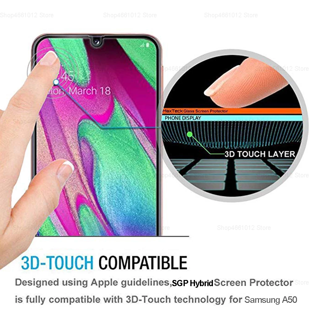 Защитное стекло закаленное для Samsung Galaxy A40/A50/A60/A30/A20/A10|Защитные стёкла и плёнки
