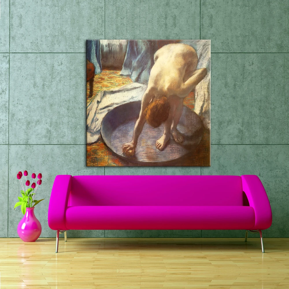 Beste De Tub 1886 Olieverf Reproductie Voor Wall Art Decoratie Wallpaper