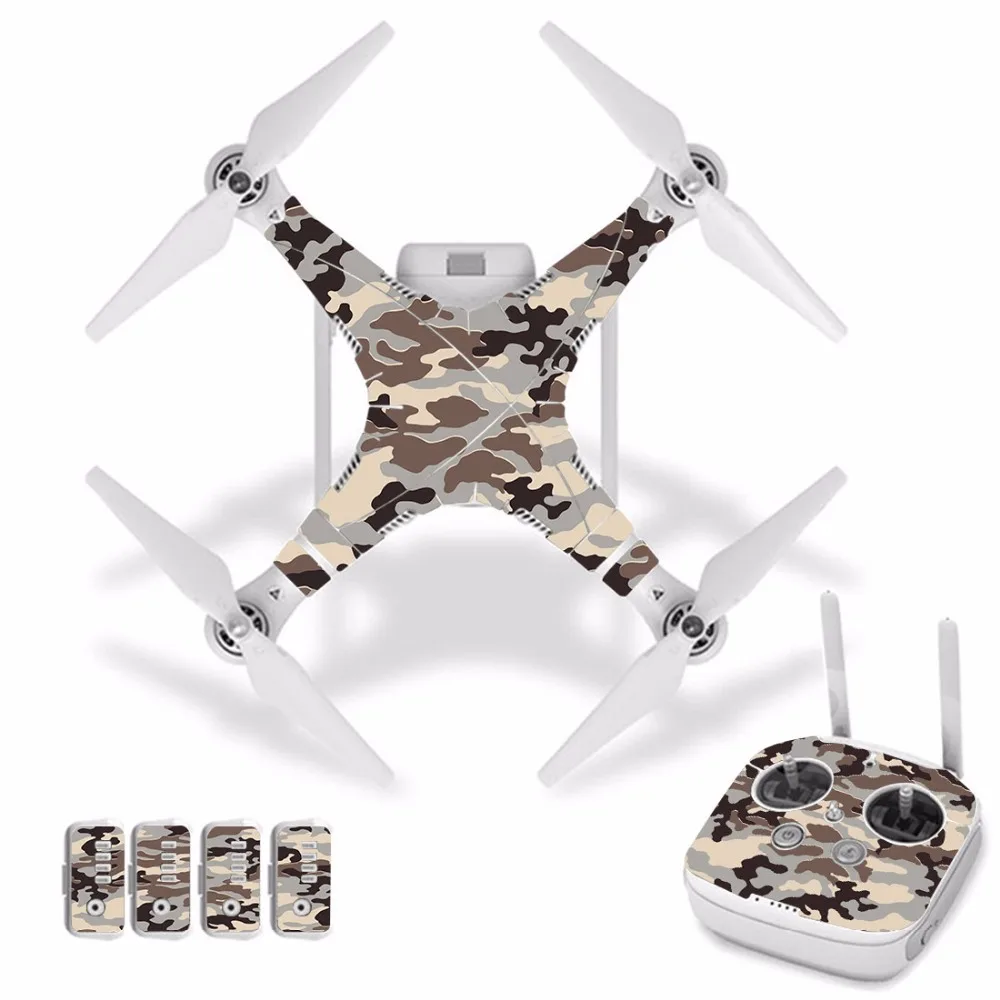 [J30011] камуфляжная Водонепроницаемая наклейка из ПВХ для DJI Phantom 3 Защитная пленка
