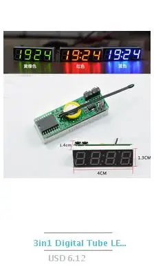 5V цифровые Nixie трубки часы QS30-1 ZM1020 винтажные Ретро настольные часы без трубки