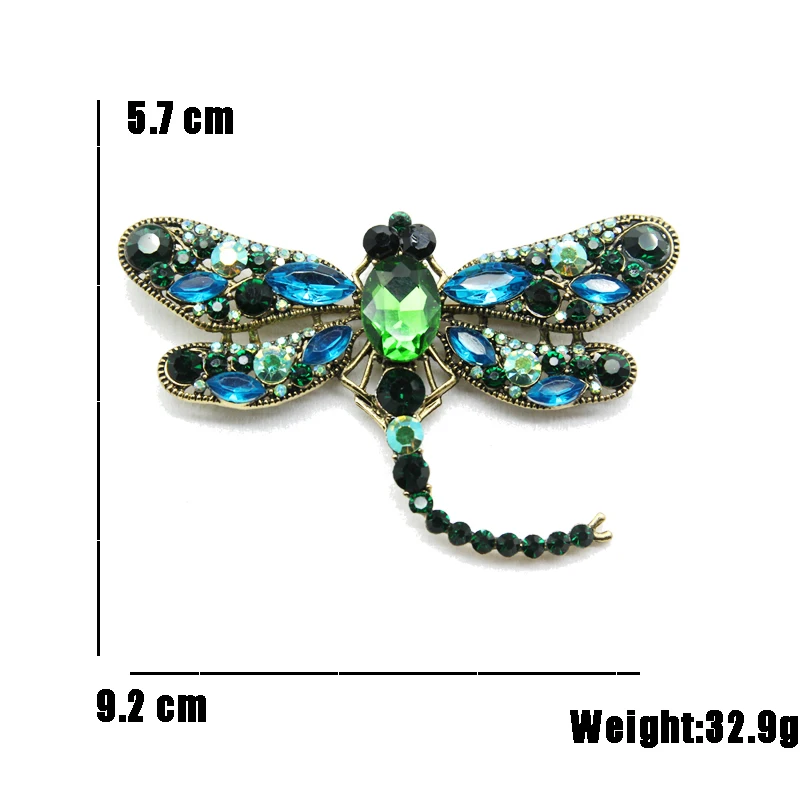 RHao модные большие броши в виде стрекозы искусственные ювелирные изделия пряжки