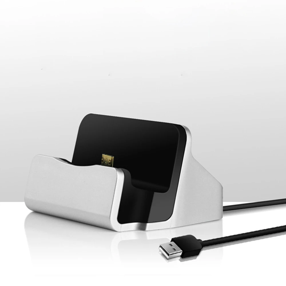 2 в 1 док-станция для зарядки и синхронизации данных Android Micro USB станция настольная
