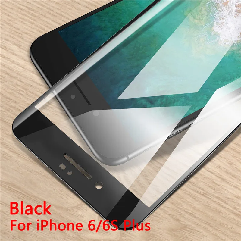 6 Plus 6s Plus USLION 5D Защитное стекло для iPhone 7 6 6s 8 plus закаленное стекло для iPhone X Xr Xs XS Max Защитная пленка для экрана - Цвет: 6 Plus 6s Plus