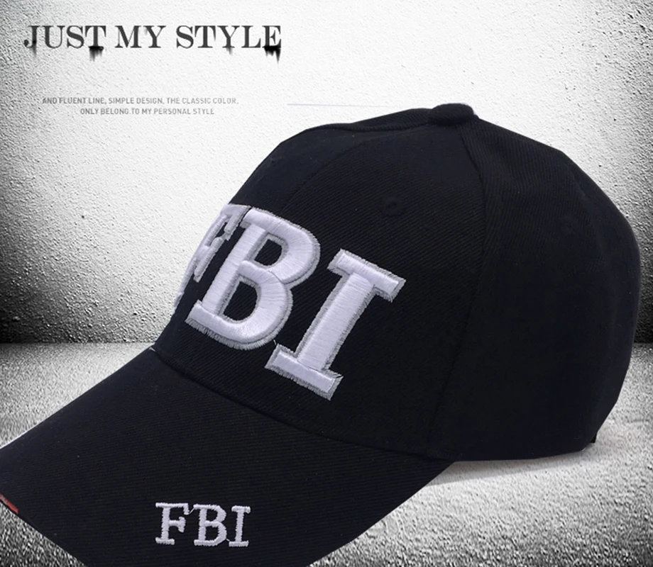 2017 кепки FBI Ourdoor 5 панельная бейсболка для гольфа брендовая Snapback шапка Bone мужчин
