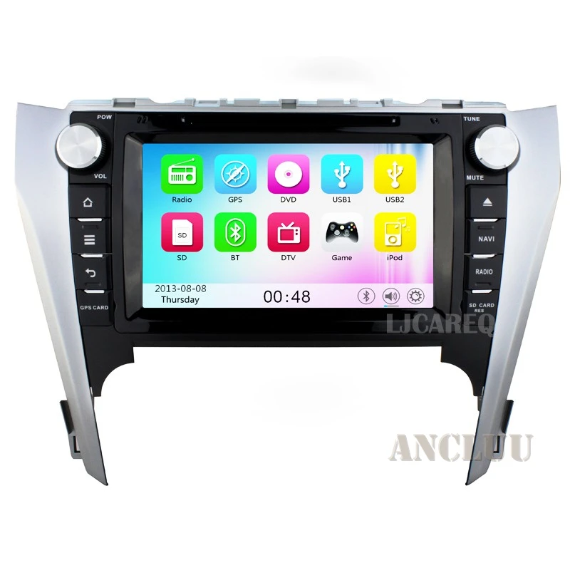 8 дюймов Автомобиля DVD Для Toyota Camry 2012 2013 GPS навигации магнитофон автомобиля райдо