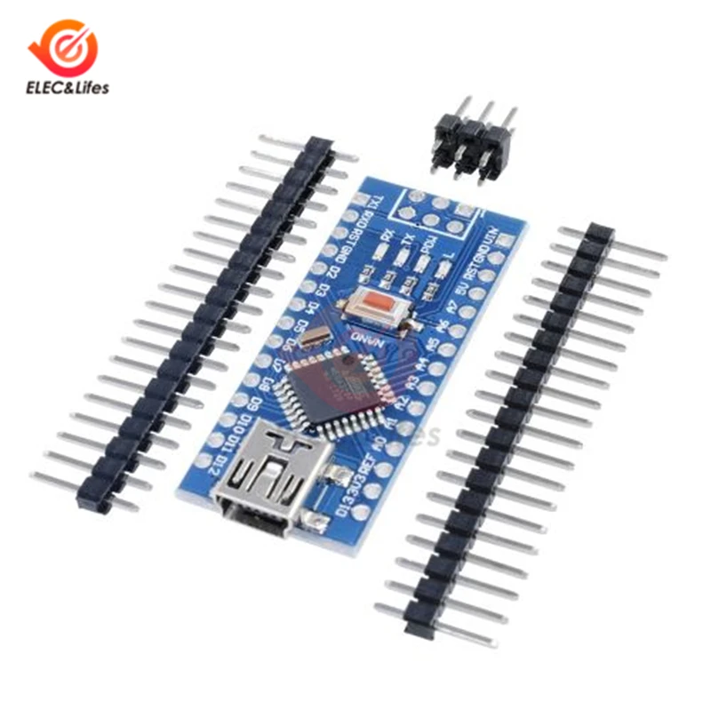 Плата контроллера Mini USB CH340 NANO v3.0 3 0 совместимая с Arduino Nano драйвер V3 ATmega328 328p|Детали