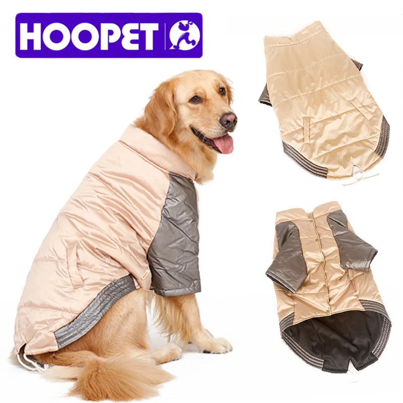 Hoopet Одежда для собак стеганая куртка зимняя теплая больших костюм одежда