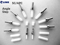 500pcs ceramic sc ferrule for fcapc e2000 scapc fiber optic connector with flange 0 8 connectivity angle step free shipping