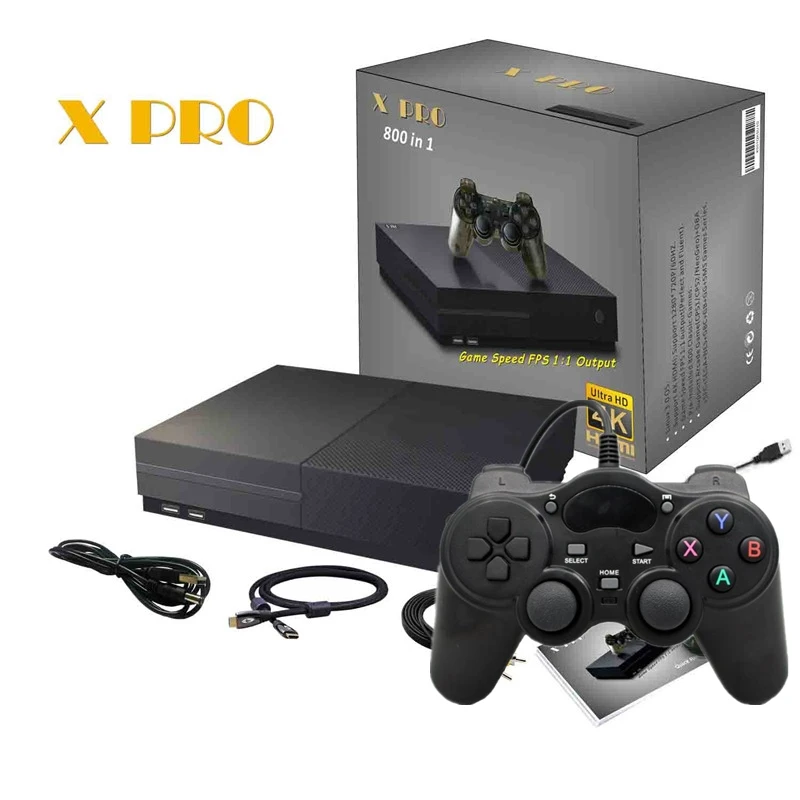 TSINGO X Pro 4K HDMI выход Ретро семейный ТВ игровой плеер встроенный в 800 классические игры 64 бит видео игровая консоль для PS1/CPS/GBC/SMS