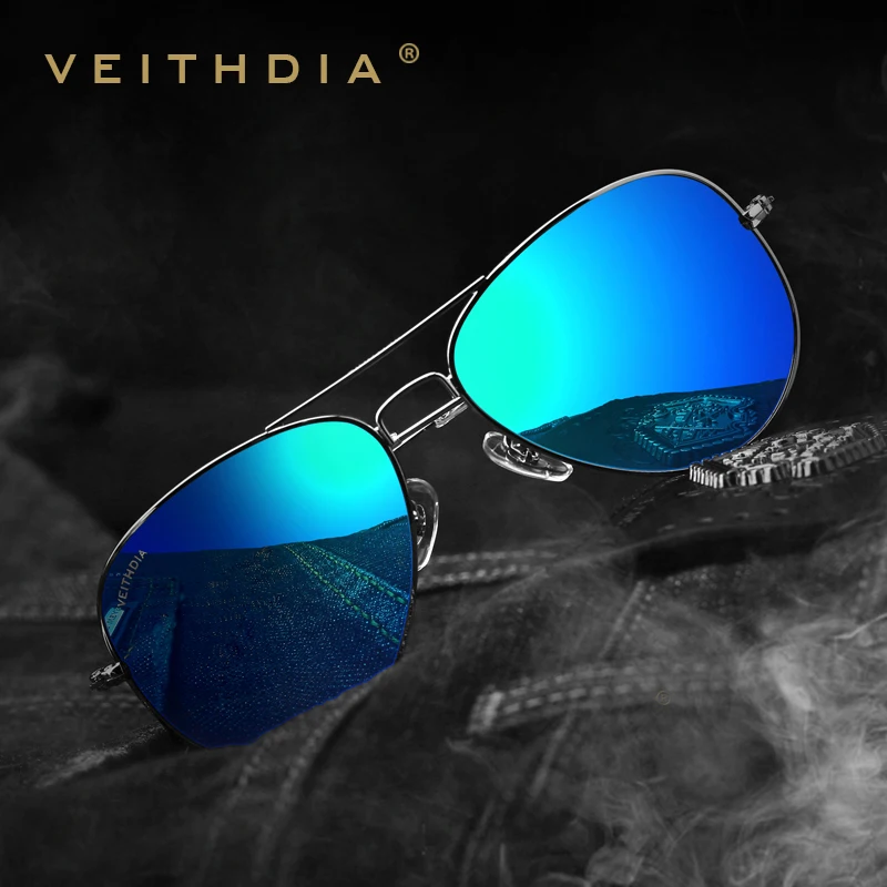Солнцезащитные очки VEITHDIA Классические Модные поляризованные с цветным