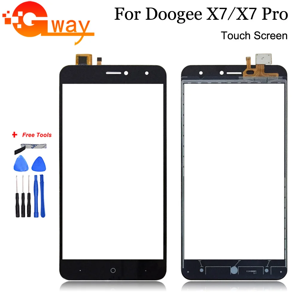 Дигитайзер сенсорного экрана Для Doogee X7 емкостная панель датчик переднее стекло