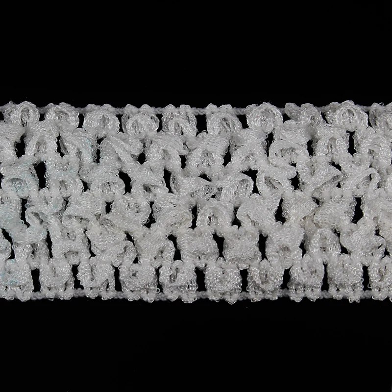 20 ярдов белая плетеная эластичная кружевная лента для отделки лент тесьма ленты