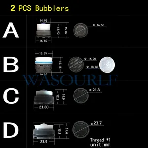 Внешний скрытый аэратор для раковины в ванной комнате, 2 шт.