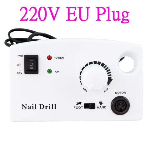220V EU Plug White OPHIR 30000 об/мин профессиональный электрический сверлильный станок для ногтей, сверлильные напильники, инструменты для маникюра и педикюра# KD146B(110 В и 220 В - Цвет: 220V EU Plug White