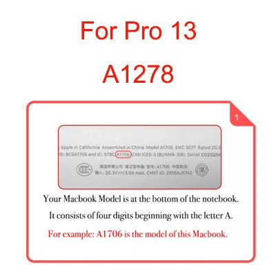 Pro 13 A1278 GOOYIYO-2 шт./лот, пленка для экрана Macbook, высокая четкость, защита от царапин, мягкая ПЭТ пленка для Macbook Air Pro retina 11 13 15 - Цвет: Pro 13 A1278