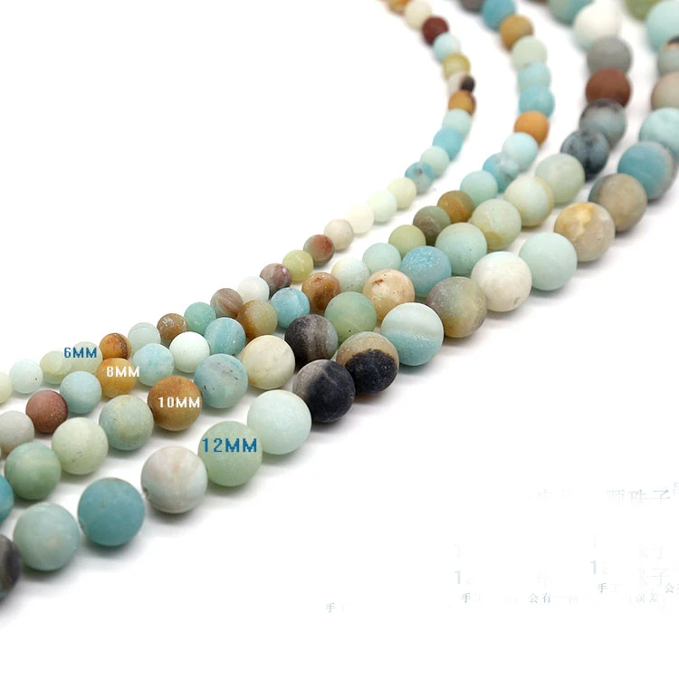 Браслет Amazonite matta из натурального камня мужские ювелирные изделия разделители