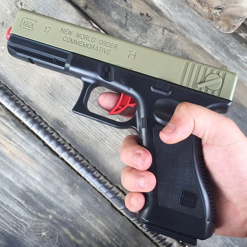 Игрушки для улицы детский игрушечный пистолет пули Glock гелевые с кристаллами