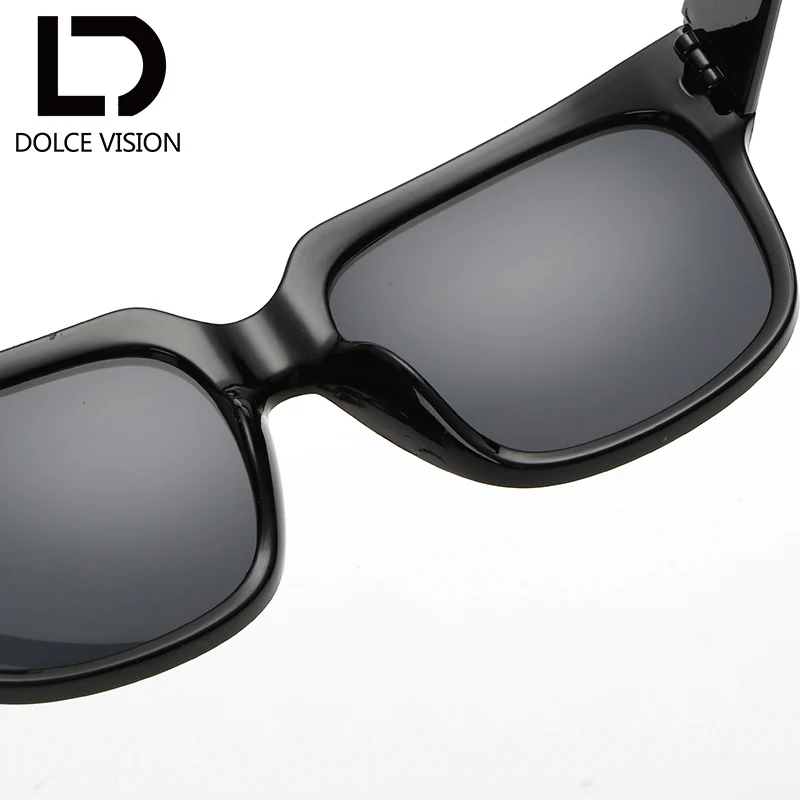 Мужские и женские оригинальные фирменные очки dolce&vision модные черного цвета|de