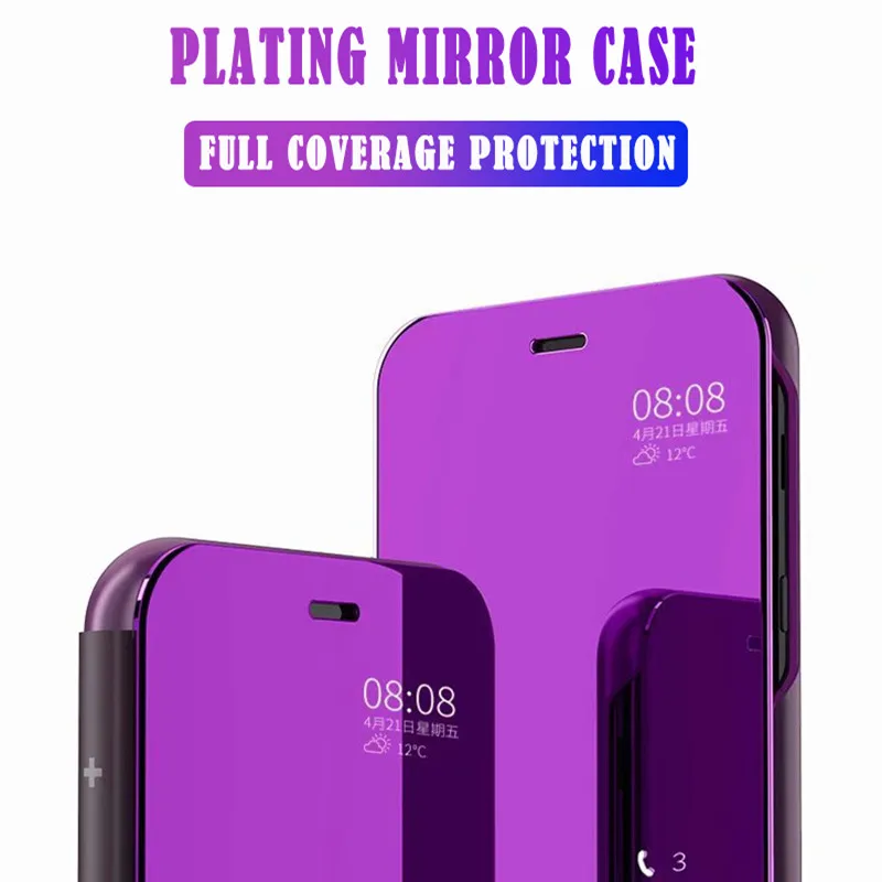 Зеркальный флип чехол для Samsung Galaxy S10 S9 S8 Lite J2 J3 J4 J5 J6 J7 Duo Pro Plus Prime 2017 2018 Core Smart Clear View