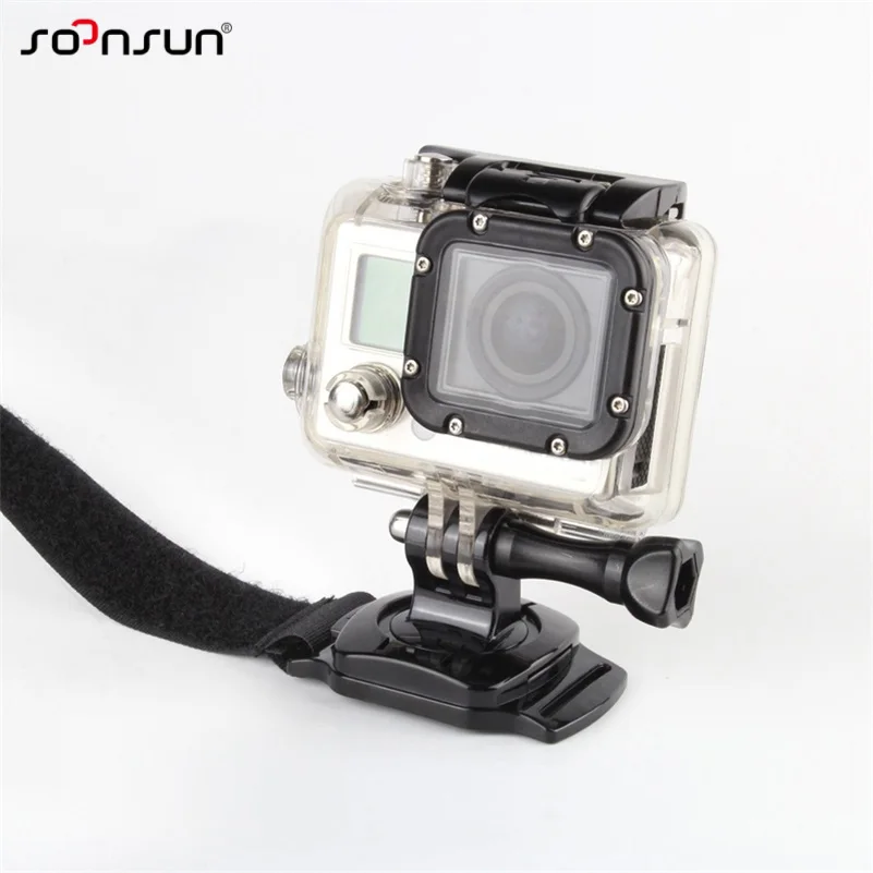 SOONSUN 360 градусов вращающийся ручной ремешок для GoPro Hero 7 6 5 4 3+ для SJCAM для Xiaomi Yi Go Pro Аксессуары для экшн-камеры