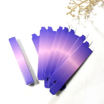 Purple Packing Box 50 шт./лот розовый синий градиент пустая губная помада трубка черный элегантный бальзам для губ подпакет помада «сделай сам» со скошенными краями контейнер 7,1 мм - Цвет: Purple Packing Box
