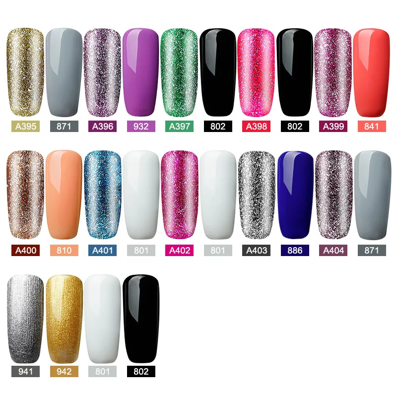 ROSALIND Gel Nail Polish Set Platinum Painting Hybrid Varnishes Kit Glitter Art Poly UV Gellak Top Base Primer For Manicure | Красота и