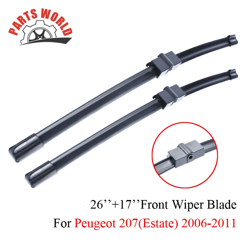 Комбинированные силиконовые резиновые передние и задние стеклоочистители для