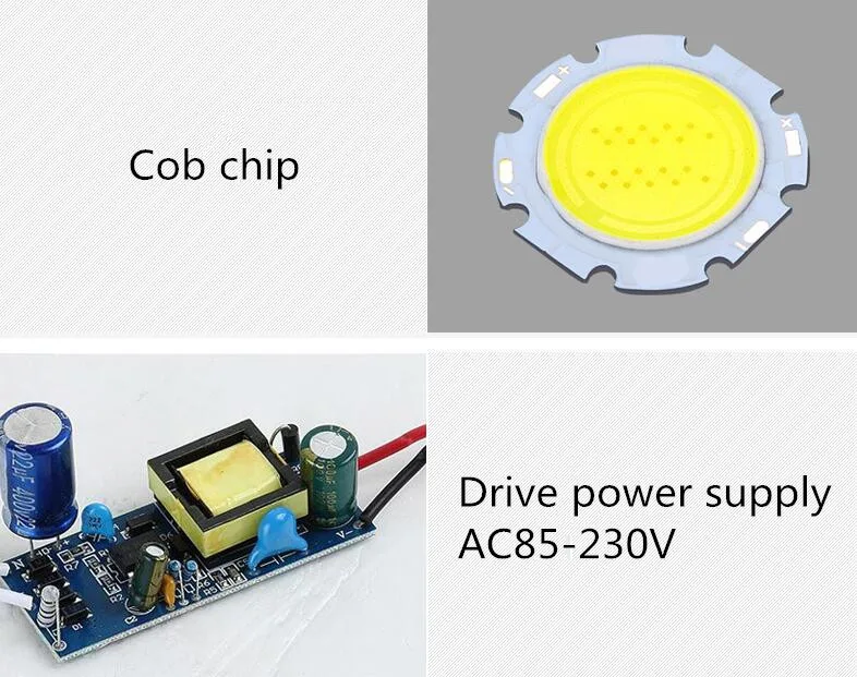 Черный светодиодный светильник с регулируемой яркостью 10 Вт 20 110 В/220 В квадратный