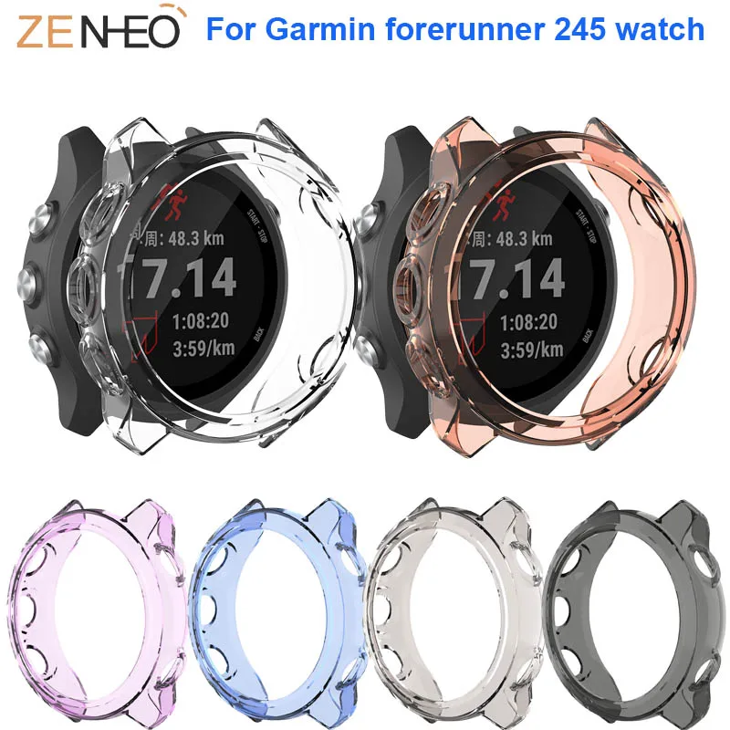 Защитный чехол из ТПУ для наручных часов Garmin forerunner 245/245M 360 градусов защитная