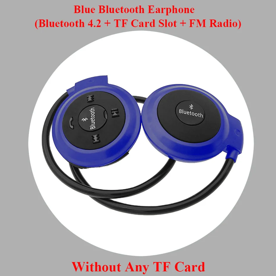 HOMEBARL 3D Mini 503 Mini503 Bluetooth 4,2 FM гарнитура спортивные беспроводные наушники музыкальные стерео наушники+ 8 Гб 16 Гб Micro SD карта - Цвет: Blue No TF Card