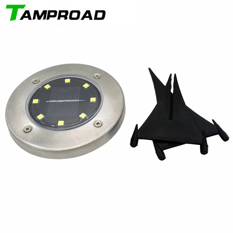 TAMPROAD Солнечный Смарт 8 LED свет Открытый Газон лампа подземный для дома Луг | Светодиодные солнечные лампы -32859058730
