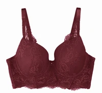 female brassiere womens bra plus size push up bra top intimates sexy lace underwear back closure lingerie large size 32c 40h