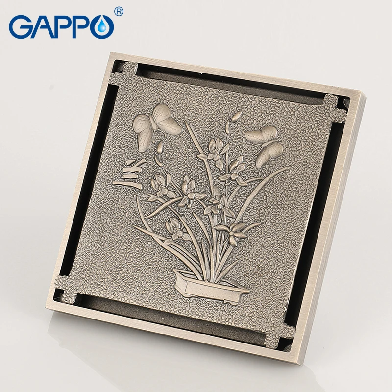 Сливное изделие GAPPO квадратный латунный сливной сток для ванной комнаты в