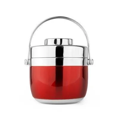Red 1,2/1.5L Нержавеющая сталь двойной Слои Коробки для обедов школы и офиса Термальность Крышка для еды контейнер для обеда ребенку Ланч-бокс - Цвет: Red