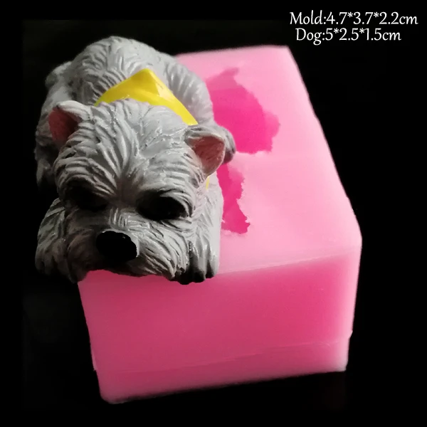 I NEW Dogs Silicone Soap Mold Fondant Mould Cake Decorating Tool Cat Butt Corgi Bulldog Chocolate Gumpaste Sugarcraft Mold C339 - Color: I