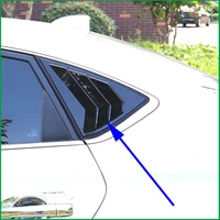 for nissan sentra sylphy sedan 2012 2019 abs rear window blind shades louver frame sill molding cover sticker trim car styling