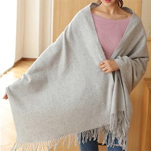 Light Gray Модные черные/серые шерстяные зимние шарфы мужские шарфы теплый длинный шарф унисекс осенние женские шарфы и обертывания женский большой платок - Цвет: Light Gray